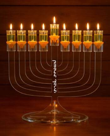 חנוכיה אקרילית קלאסית